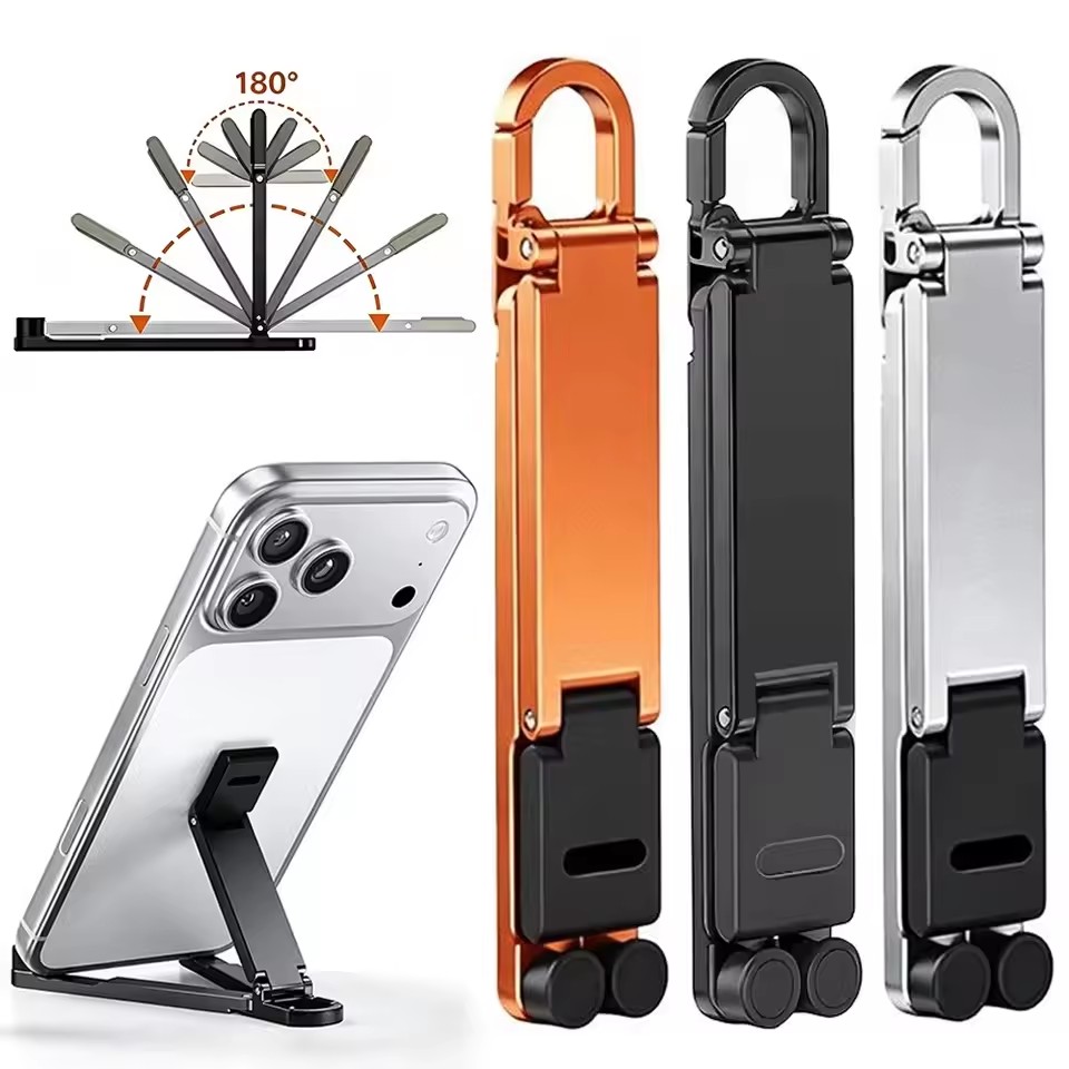 Mobile Pedestal Cabinet - Penyangga Ponsel Lipat Mini dengan Klip