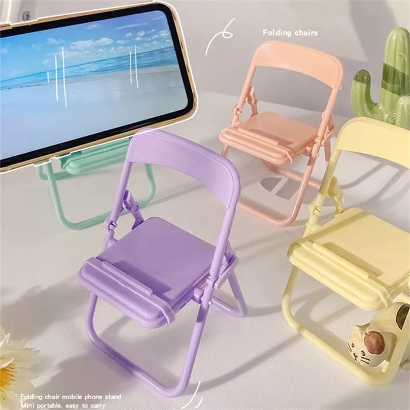 Desk Organizer - Penyangga Ponsel Kreatif Bentuk Kursi Lucu,