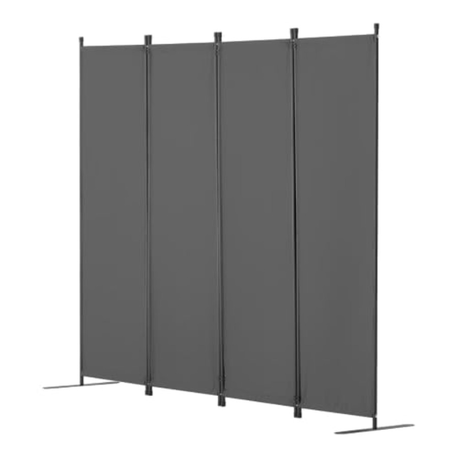 Partition Screen Divider - Pembatas Ruangan Kain 4 Panel Lipat,