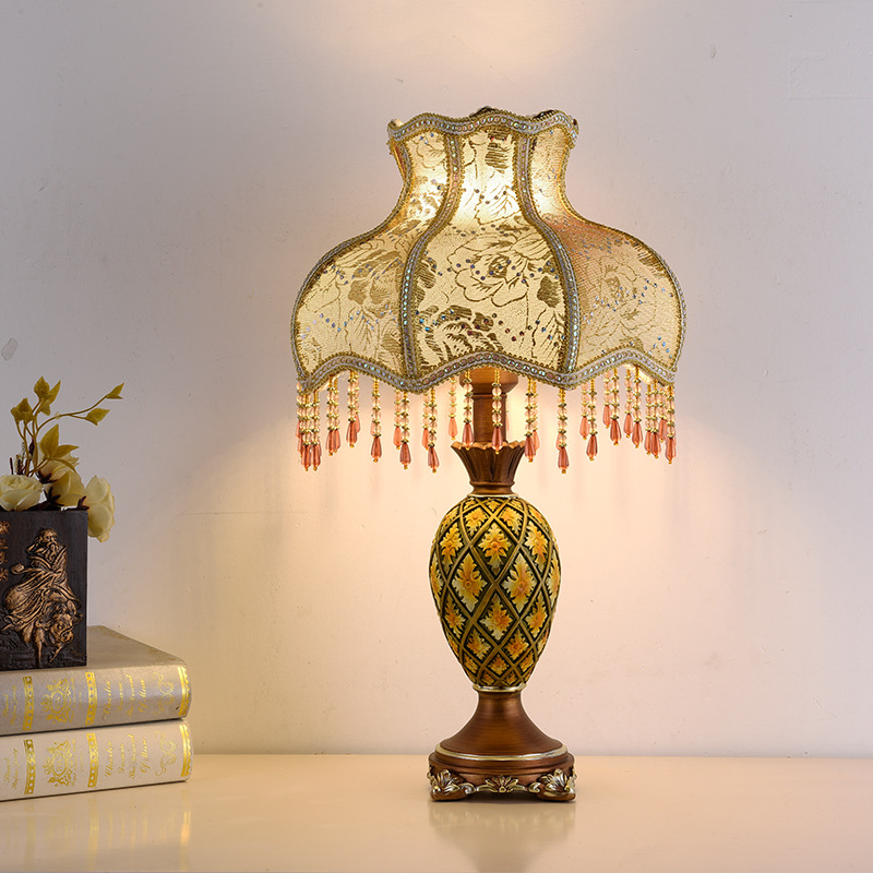 Desk Lamp - Lampu meja mewah Eropa, lampu samping