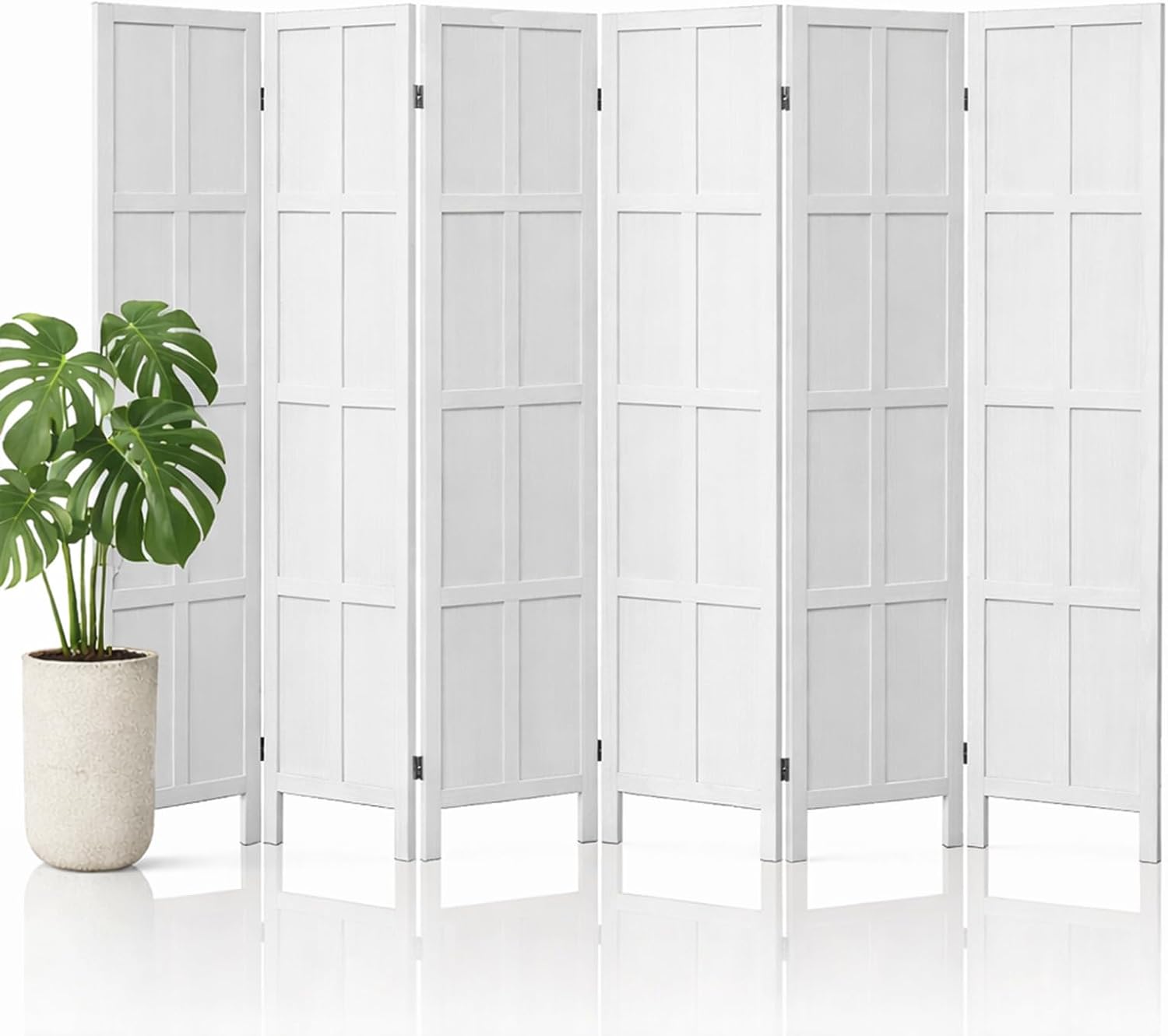 Pembatas Ruangan Kayu 6 Panel  - Partition Screen Divider ulasan dan harga