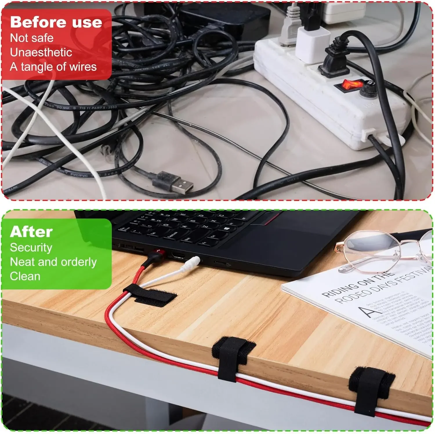 Pengikat Kabel yang Dapat Digu - Desk Organizer ulasan dan harga