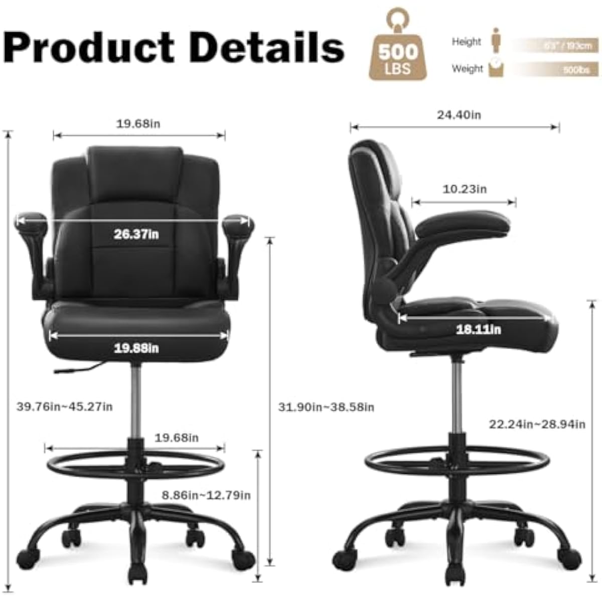 Bangku Tinggi Ergonomis untuk  - Standing Desk ulasan dan harga