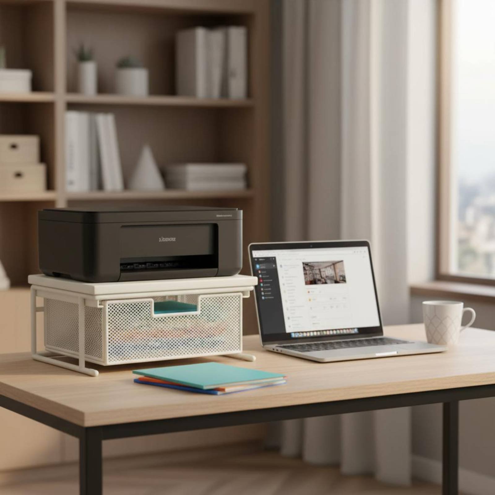 Rak Printer dengan Laci Rak Pr - Printer Stand ulasan dan harga